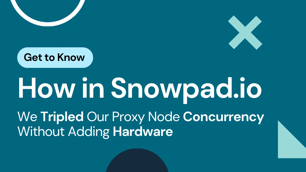 How We Tripled Snowpad.io's Proxy Node Concurrency Without Adding Hardware
