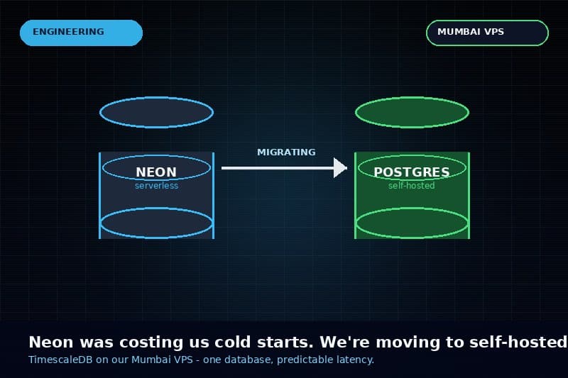 Why we are leaving Neon for self-hosted Postgres (and what we are doing about the dashboard)